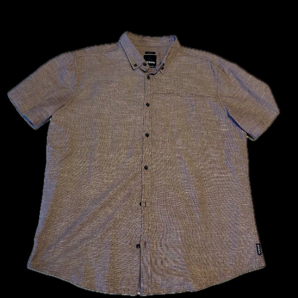 Prana Men’s Lightweight Button-Down – Slim Fit – XL – Summer Is Somewhere 🌞